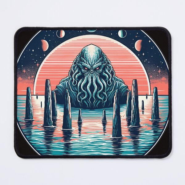 Item preview, Retrowave R'lyeh: Cthulhu's Synthwave Awakening designed and sold by MysticVault.