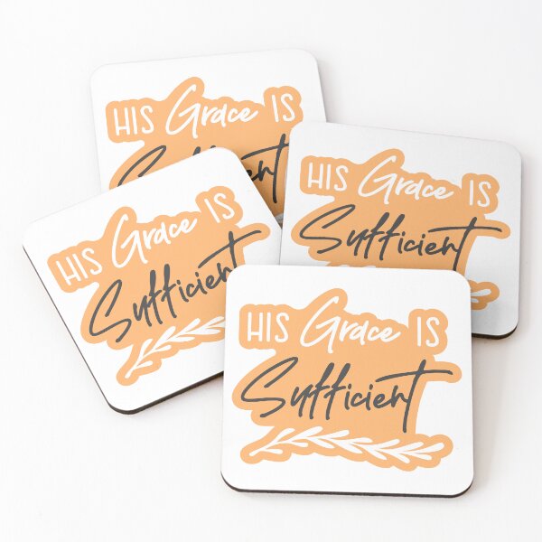Item preview, Christian verse His Grace is Sufficient designed and sold by BibleProject.