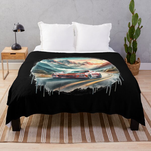 Item preview, Chevy Camaro Sunset Drive - Watercolor Mountain Landscape designed and sold by MnDShirts.