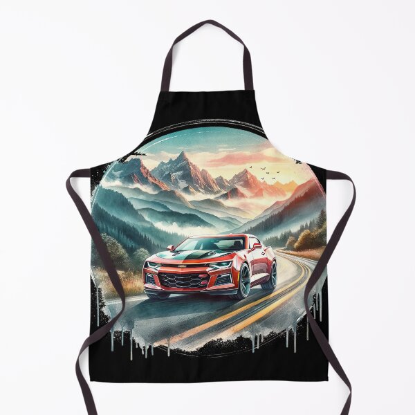 Item preview, Chevy Camaro Sunset Drive - Watercolor Mountain Landscape designed and sold by MnDShirts.