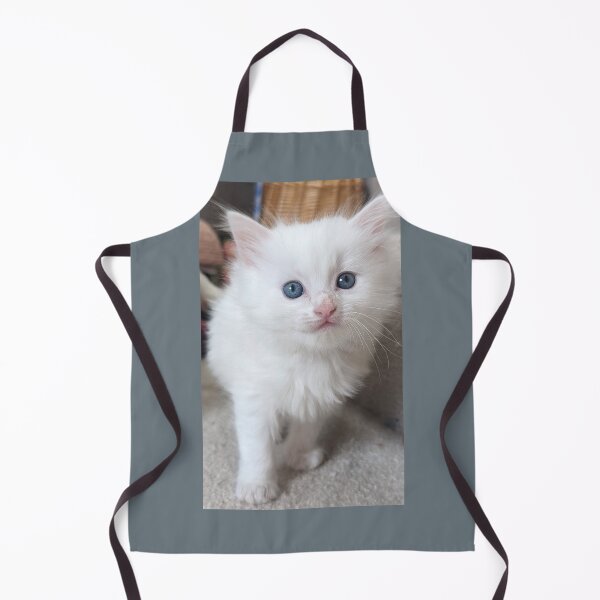Item preview, White fluffy kitty designed and sold by Fluffycat2020.