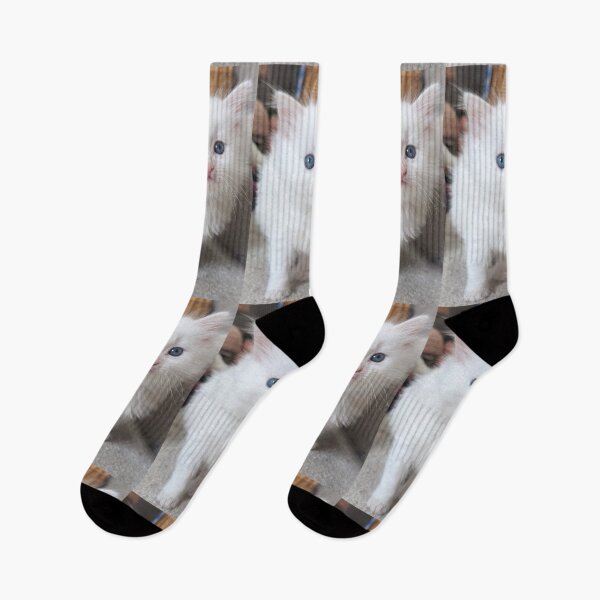Item preview, White fluffy kitty designed and sold by Fluffycat2020.