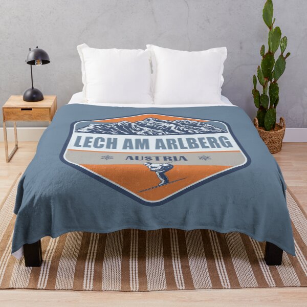 Item preview, Lech am Arlberg Austria Vintage Skiing Design designed and sold by CynthiaGraphics.