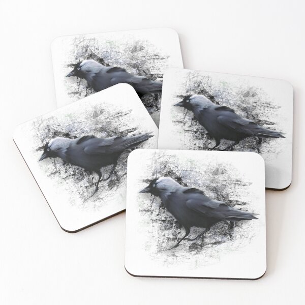 Item preview, jackdaw black stone designed and sold by MonikaLauda.