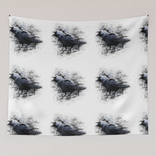 Item preview, jackdaw black stone designed and sold by MonikaLauda.