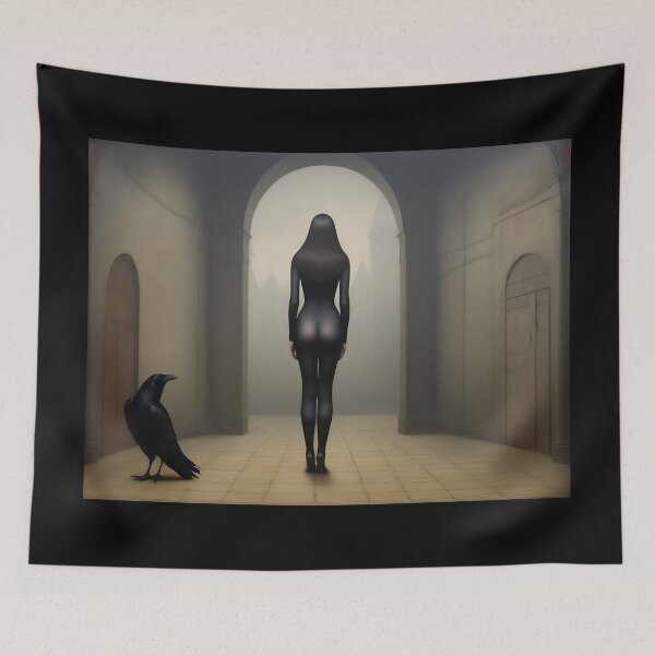 Item preview, Elegant gorgeous Raven woman designed and sold by Fantasymachine.