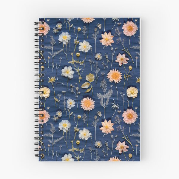 Item preview, Linen pressed flowers | Galactic Cobalt  designed and sold by PetalsPawsPrint.