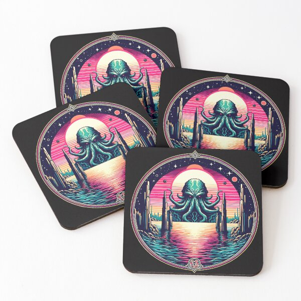 Item preview, Vaporwave Abyss: Cthulhu's Resonant Awakening designed and sold by MysticVault.