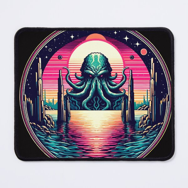 Item preview, Vaporwave Abyss: Cthulhu's Resonant Awakening designed and sold by MysticVault.