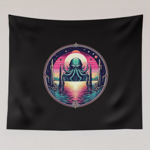 Item preview, Vaporwave Abyss: Cthulhu's Resonant Awakening designed and sold by MysticVault.