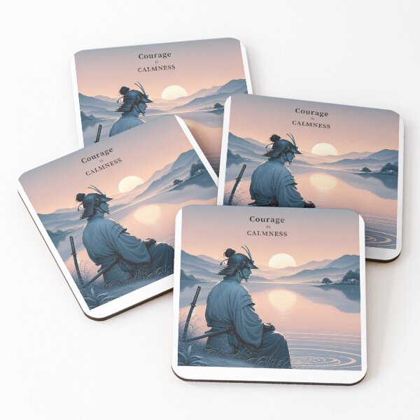 Item preview,  Samurai Saying courage in calmness  designed and sold by VividDripCo.