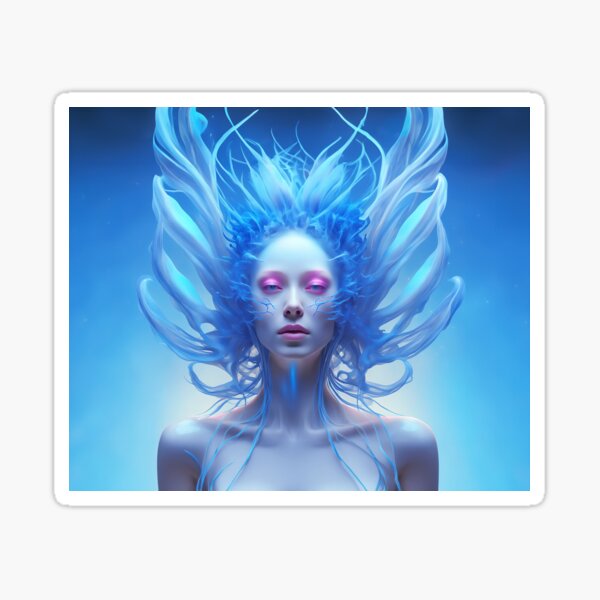 Beautiful sea Goddess *2 Sticker