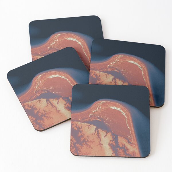 Item preview, Cape Henry, Virginia Beach map in italian sunset colors designed and sold by DreamingBeetle.
