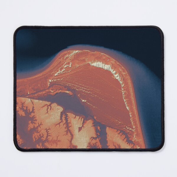 Item preview, Cape Henry, Virginia Beach map in italian sunset colors designed and sold by DreamingBeetle.
