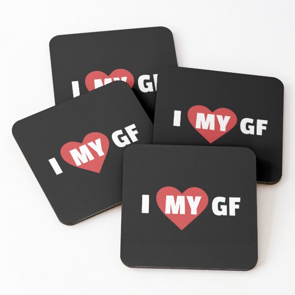 Item preview, I love My GF, love, love my girlfriend, girlfriend, gf, Valentines Day designed and sold by MeringueMango.