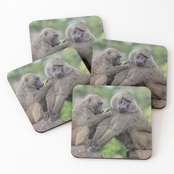 Item preview, Baboons Grooming Tanzania Africa designed and sold by PhotoArt by Joan Carroll.