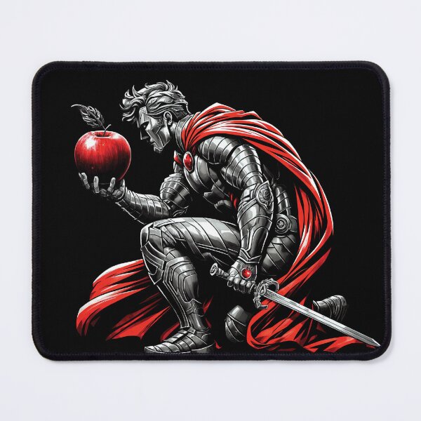 Item preview, A Silver Knight Holds A Red Apple designed and sold by TeaTimeTales.