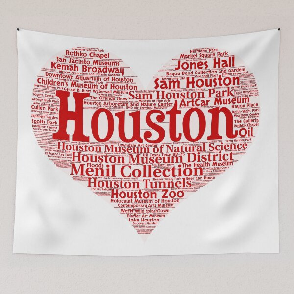 Item preview, Heart of Houston Big Heart Word Cloud Products designed and sold by Mel747.