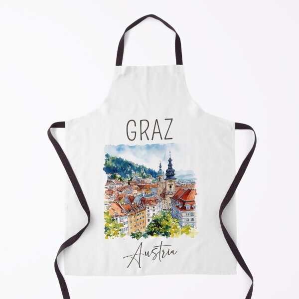 Item preview, Watercolor Design of Graz - Austria designed and sold by Sketch-Shack.