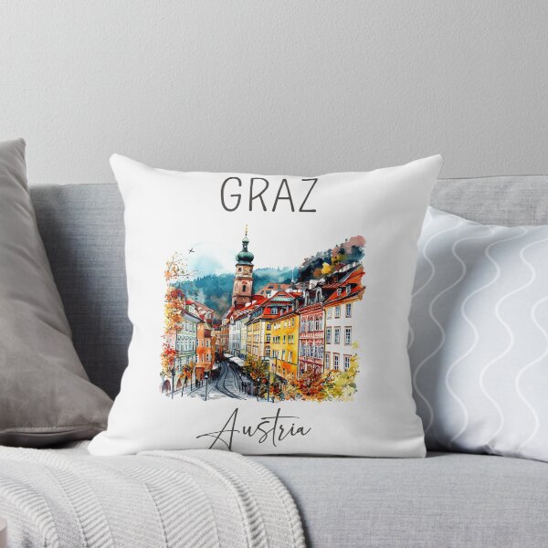 Item preview, Watercolor Design of Graz - Austria designed and sold by Sketch-Shack.