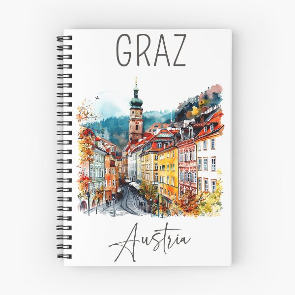 Item preview, Watercolor Design of Graz - Austria designed and sold by Sketch-Shack.