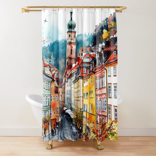 Item preview, Watercolor Design of Graz - Austria designed and sold by Sketch-Shack.