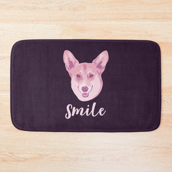 Item preview, DuFauna Pink Corgi Joyful Smile Dark 02081201 designed and sold by DuFauna.