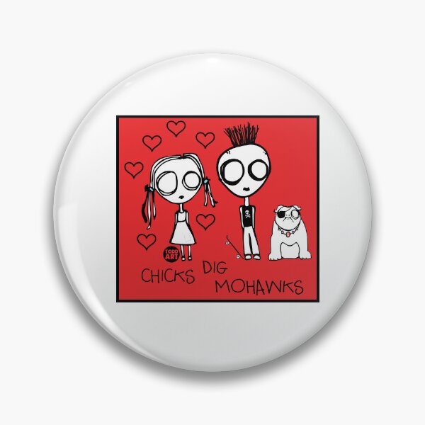 Item preview, EVE L - CHICKS DIG MOHAWKS designed and sold by TODD GOLDMAN.