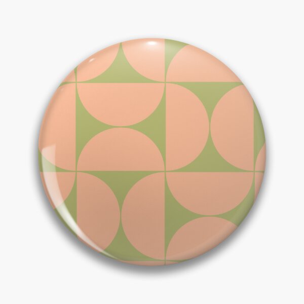 Item preview, Mid-Century Modern Pattern No.63 - Green Banana and Peach Fuzz designed and sold by Zoltan Ratko.