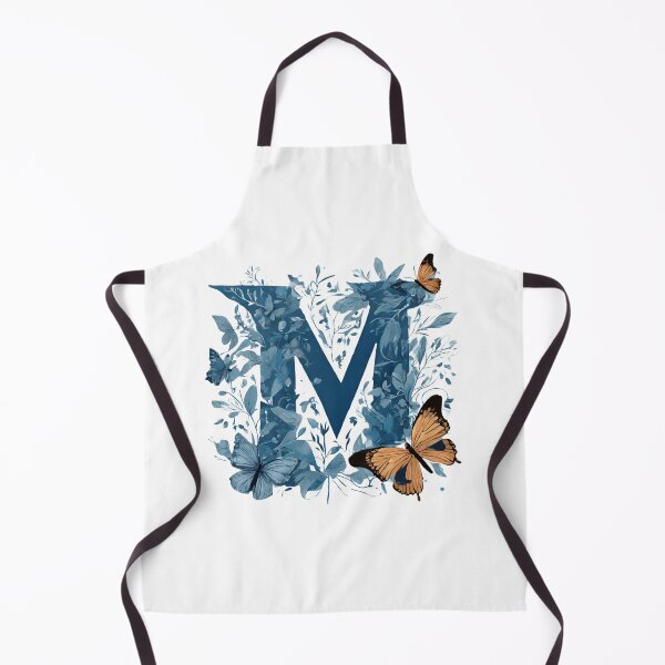 Item preview, Letter M in blue with butterflies designed and sold by Shinery2023.