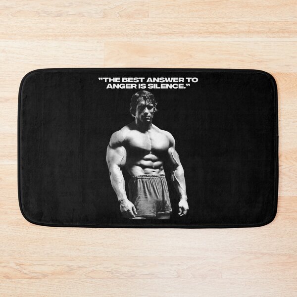 Item preview, Stoic Quote ”The best answer to anger is silence.” Arnold Schwarzenegger fan art designed and sold by HuzaifaNaveedh.