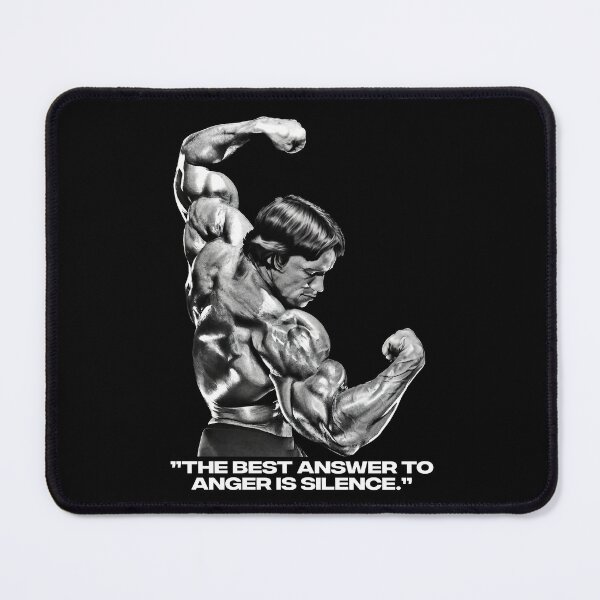 Item preview, Stoic Quote ”The best answer to anger is silence.” Arnold Schwarzenegger fan art designed and sold by HuzaifaNaveedh.