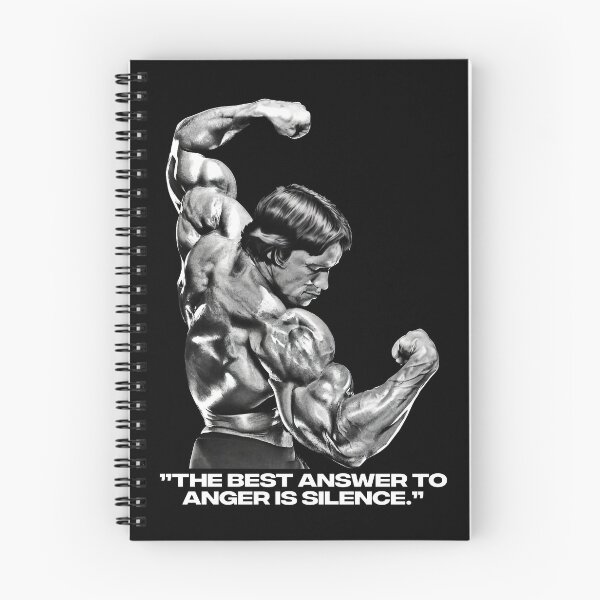 Item preview, Stoic Quote ”The best answer to anger is silence.” Arnold Schwarzenegger fan art designed and sold by HuzaifaNaveedh.