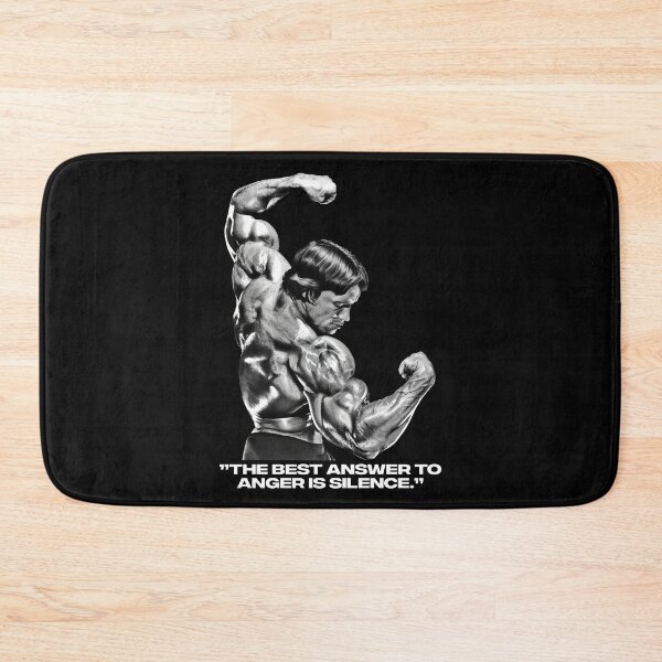 Item preview, Stoic Quote ”The best answer to anger is silence.” Arnold Schwarzenegger fan art designed and sold by HuzaifaNaveedh.