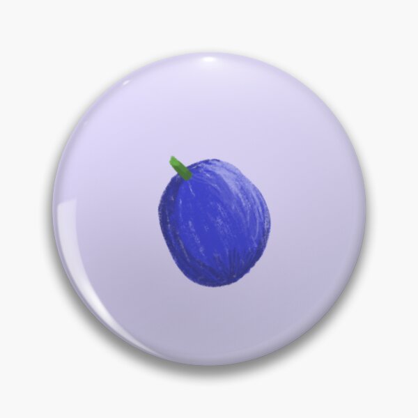 Item preview, cute illustrated purple plum design designed and sold by moonbean-art.