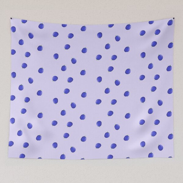 Item preview, cute illustrated purple plum design designed and sold by moonbean-art.