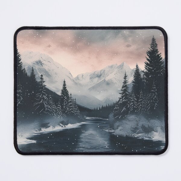 Item preview, Wonderful river landscape with mountains designed and sold by randrdesign.