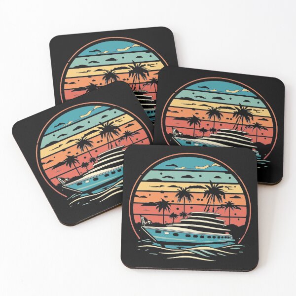 Item preview, Vintage colors sunset groundhog yacht designed and sold by desinganddecor.