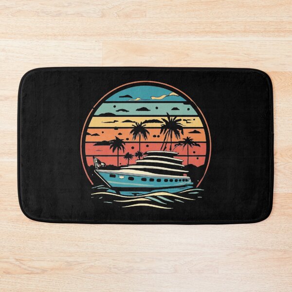Item preview, Vintage colors sunset groundhog yacht designed and sold by desinganddecor.