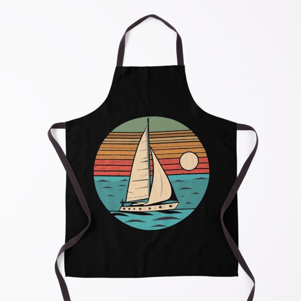 Item preview, Vintage colors sunset groundhog sailboat designed and sold by desinganddecor.