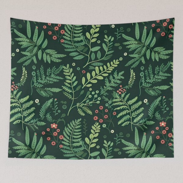Item preview, Cottagecore Botanical Floral Herbs Plants Berries Pressed Flowers designed and sold by fluffstuffgifts.