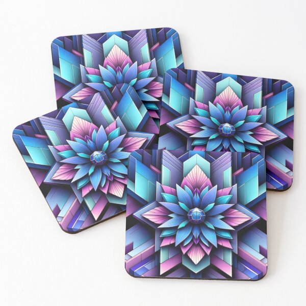 Item preview, 3D Geometric Flower Digital Art designed and sold by mymagicstoreus.