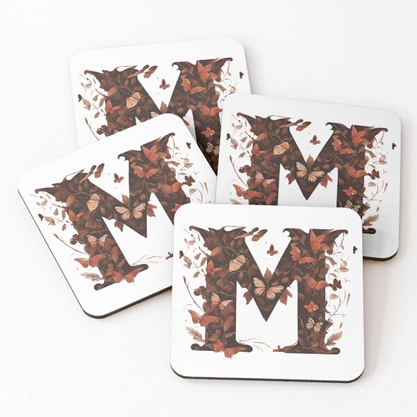 Item preview, Letter M with butterflies designed and sold by Shinery2023.