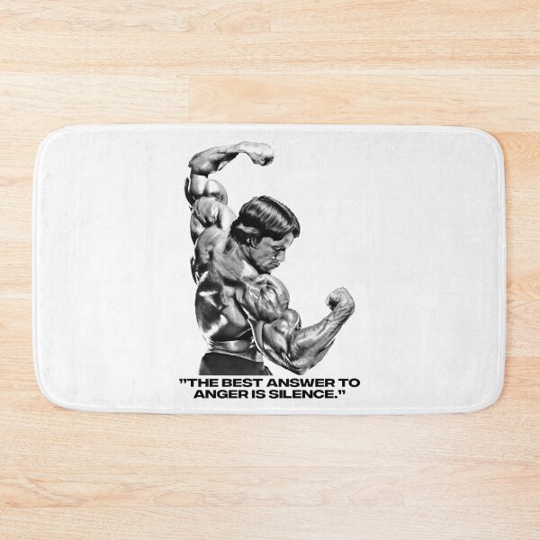 Item preview, Stoic Quote ”The best answer to anger is silence.” Arnold Schwarzenegger fan art designed and sold by HuzaifaNaveedh.