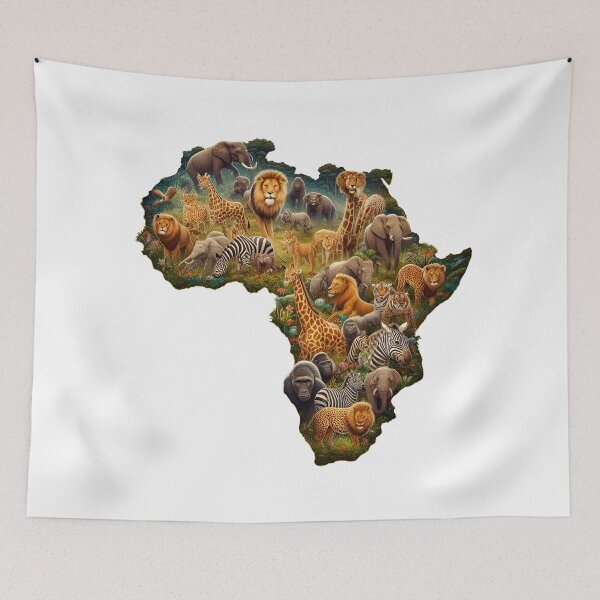 Item preview, Africa map designed and sold by Ethiopia Tebeb.