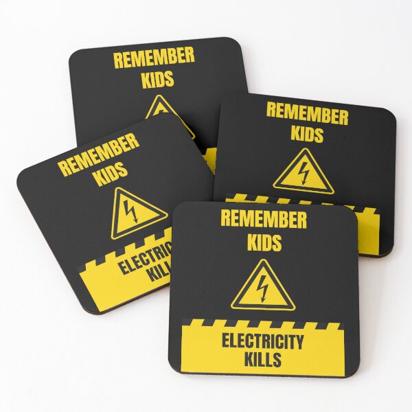 Item preview, Remember Kids Electricity Kills Funny Gifts for Electricians designed and sold by Kusza.