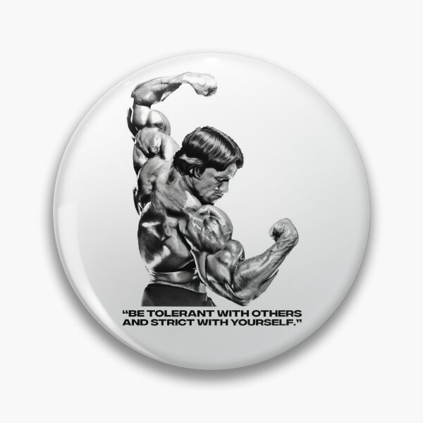Item preview, Stoic Quote “Be tolerant with others and strict with yourself.” Arnold Schwarzenegger fan art designed and sold by HuzaifaNaveedh.