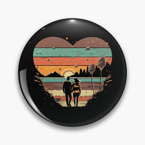 Item preview, Vintage colors sunset  lovers with romanti couple designed and sold by desinganddecor.