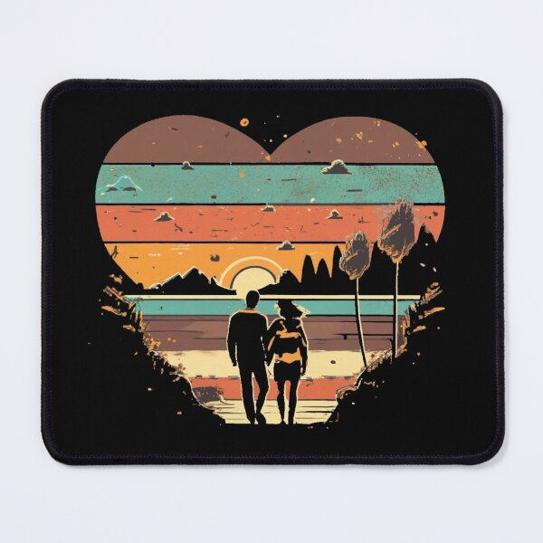 Item preview, Vintage colors sunset  lovers with romanti couple designed and sold by desinganddecor.