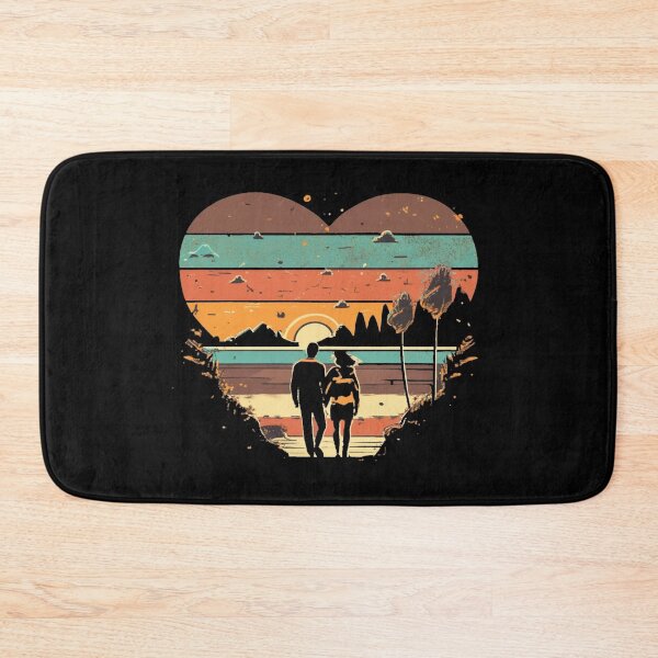 Item preview, Vintage colors sunset  lovers with romanti couple designed and sold by desinganddecor.